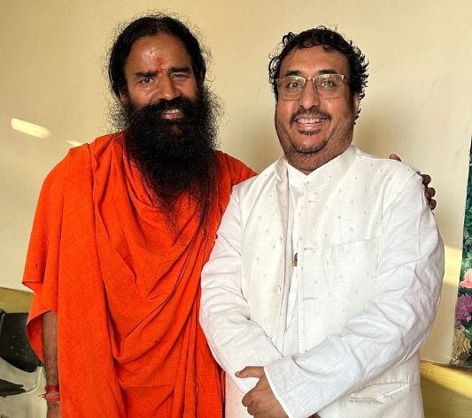Charan Ji with Spiritual Leader